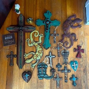 Southwestern crosses and decorations